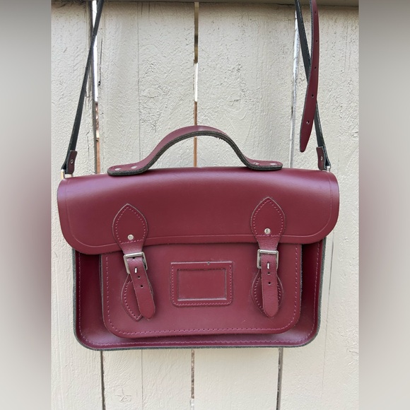 The Cambridge Satchel Company Crossbody Bag Oxblood Made in England - Picture 2 of 16